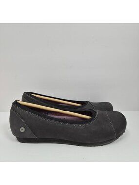 Mozo Aliso Women's Black Leather Ballet Flats US Size 7 NEW SAMPLE